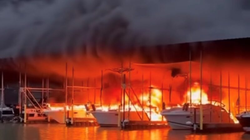 Lake Ray Hubbard Marina Fire