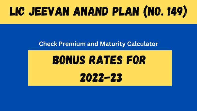 Jeevan Anand 149 Plan