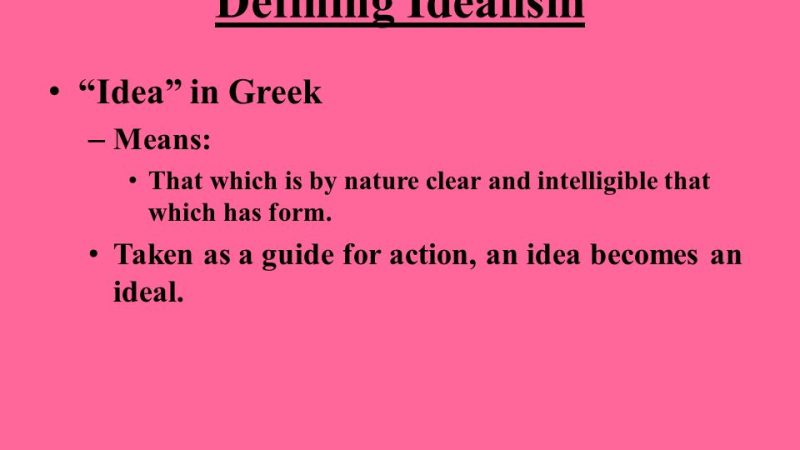 Idealism Definition