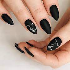 Matte Black Nails